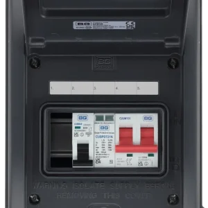 Sync Energy Weatherproof Ip65 Grey 5 Module Populated EV Kit Complete With 100A Main Switch 40A MCB Type 2 SPD