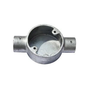 Conlok Circular Through Box 20mm Galvanised Push Fit