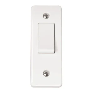 Switch 1 Gang 2 Way Architrave 10A White