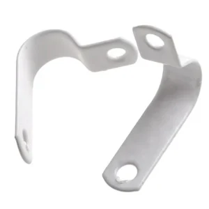 Cable Clip P-Type LSOH Fire Performance 9.0mm² Metal White [Pack=100]