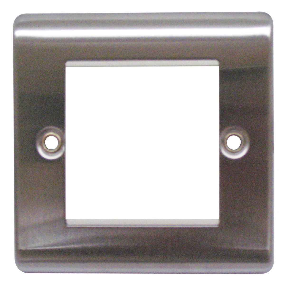 Designa 23FACE2MOD 1 Gang 2 Euro Module Grid Plate Satin Steel
