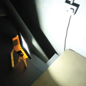 VECORCFL20 20W IP44 Yellow Economy Rechargeable LED Floodlight