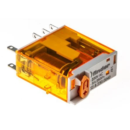 Relay Mini Industrial 2P Co Lockable 8A 230V Ac Test Button&Mec - Image 2