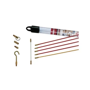 Super Rod Standard Set  - Cable Rod Kit (5m, 3 Flexibilities, 5 Attachments)