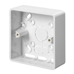 Box Mounting 1 Gang Round Corner 32mm White