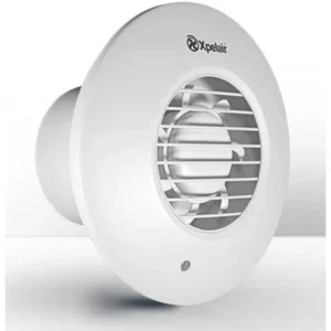 Xpelair 93006AW 100mm (4") Extractor Fan Simply Silent 230V Axial Timer Round Cover - White