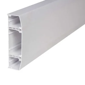 Trunking Skirting 3 Compartment 170 x 50mm White (3m)