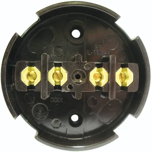 Steeple BS5004 4 Terminal Junction Box 20A Black