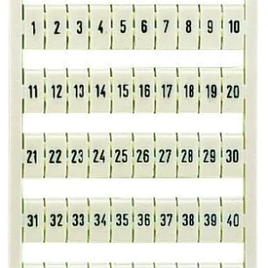 Wago Wmb Marking Card As Card Marked 1 ... 50 (2X) Not Stretchable Horizontal Marking Snap-On Type White