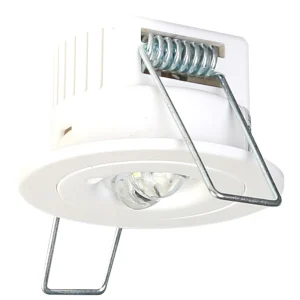 Tempus 1W Recessed 3 Hour Non Maintained Emergency Downlight Complete With Open Area Optic