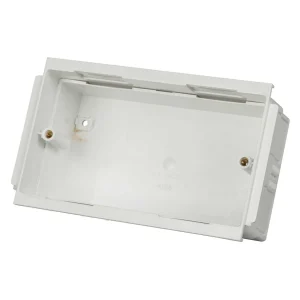 Box 2 Gang Adjustable Depth 32-47mm White