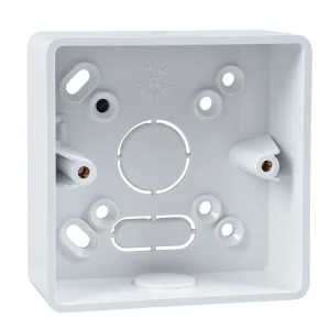 Mita Surface Mounting Box 1 Gang 32mm Round Corner Knock-out