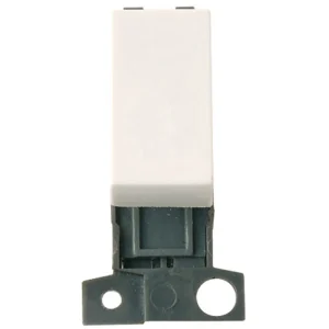 Click MiniGrid 1-Gang 2-Way Switch Module 10A Polar White