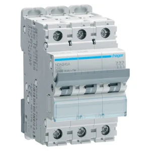 Hager MCB TP Type D 40A 10kA 3 Module