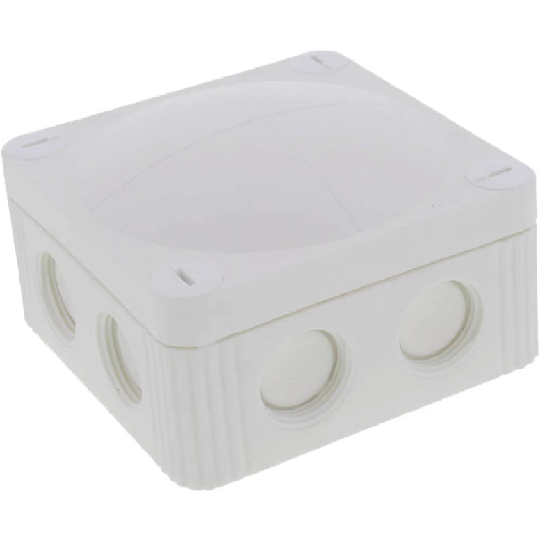 85 x 85 x 51mm White IP66 Polypropylene Junction Box - Image 2