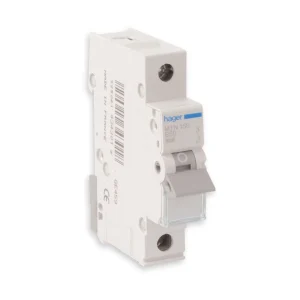 Hager MCB (MTN150) 50A 6kA Curve-B Miniature Circuit Breaker 1 Pole