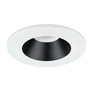 JCC JC1019/WHBLK V50 Pro Anti-glare Fire Rated LED Downlight 7.5W IP65 3000/4000K White Bezel/Black Cone