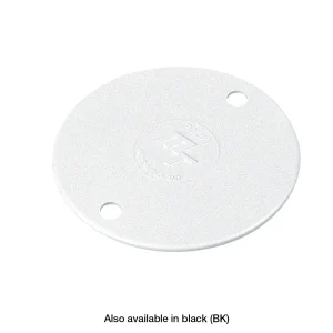 Lid Circular Overlapping 85mm PVC White for Conduit Boxes