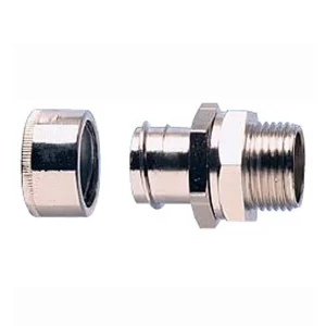 Connector Type B Swivel Male IP40 M20 Brass Nickel Plated IP40 [Pack=10]