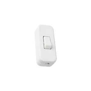 Jeani 701W 1 Pole In-Line Switch 2A White