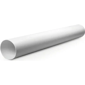 Envirovent Solid Ducting 150mm 6" Round (2m Length) PVC White