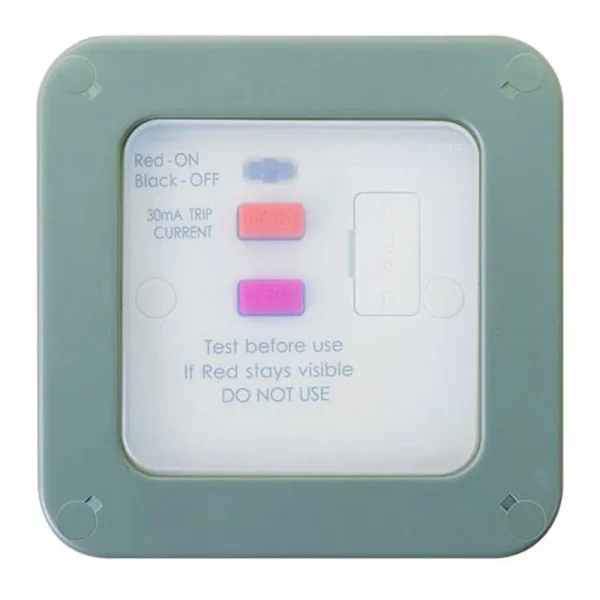 Switched Rcd Spur Luceco Weatherproof Switched Fused Spur 13A RCD Latching IP66 Grey – Go ...
