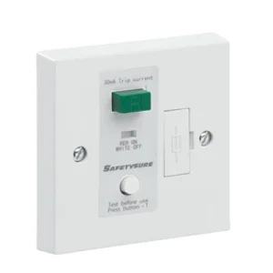 Connection Unit Fused RCD White