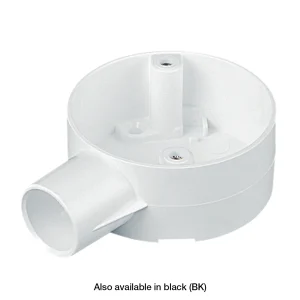 Circular Box Terminal 1 Way 25mm White PVC