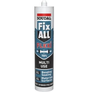 Soudal Fix All Flexi Hybrid Polymer Sealant Adhesive White 290ml