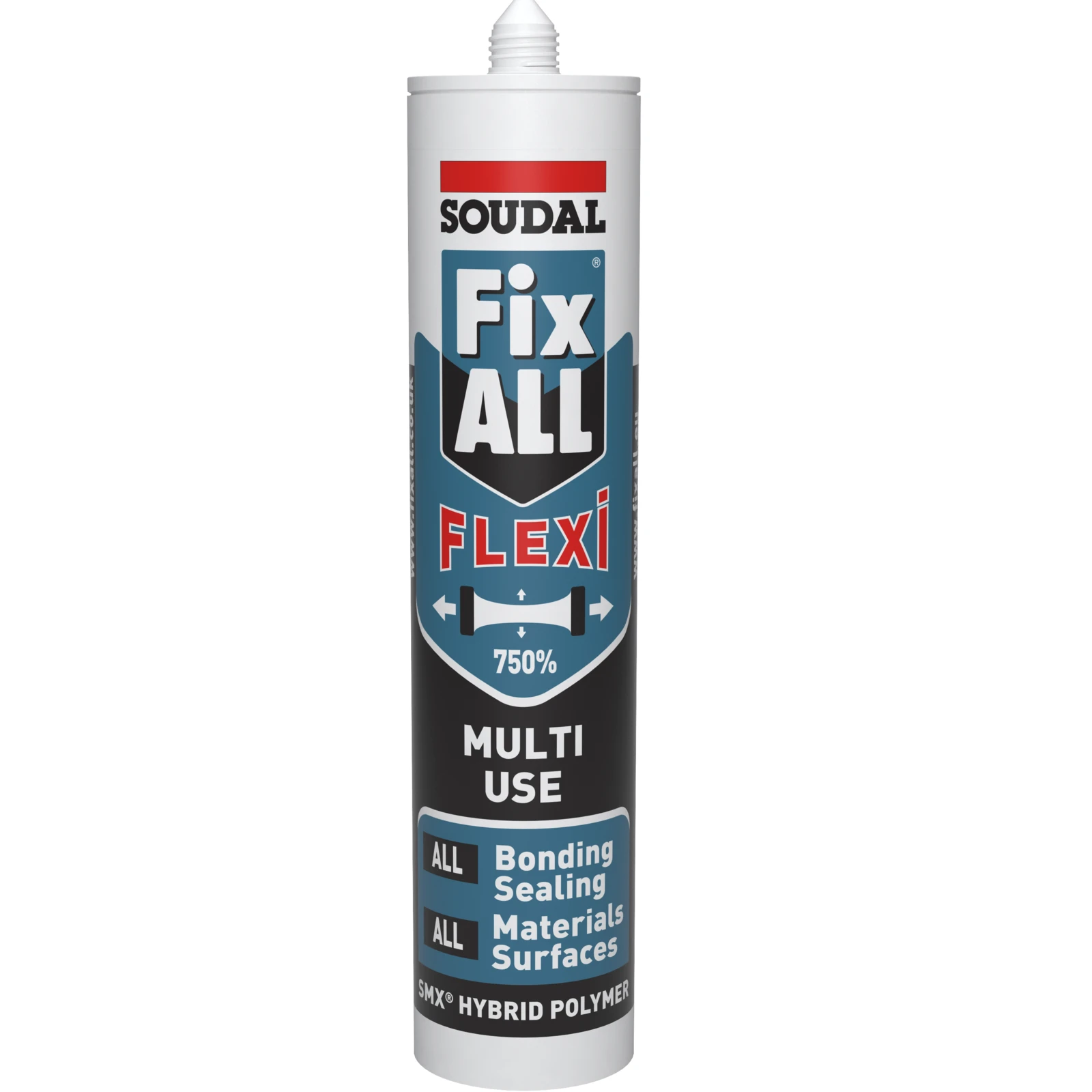 Soudal Fix All Flexi Hybrid Polymer Sealant Adhesive White 290ml - Image 2