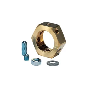 Locknut Earthing (Pack Of 2) 25mm M6 Brass