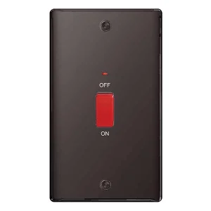 BG Nexus NBN72 Black Nickel Cooker Control Unit&Neon 45A