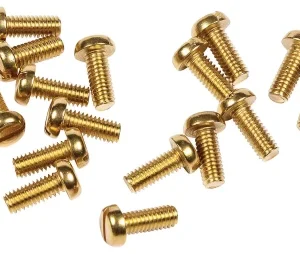 Niglon PH412 Brass Pan Head Screw M4 x 12mm Per 100