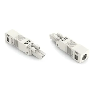 Wago Socket With Strain Relief Housing 2-Pole Cod. A 1.5mm White
