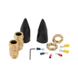 Gland Pack Outdoor Cable 20mm S Brass Shroud/Earthing Nut/Terms