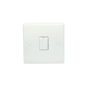 Designa 21S20 20A 1 Gang Double Pole Switch White