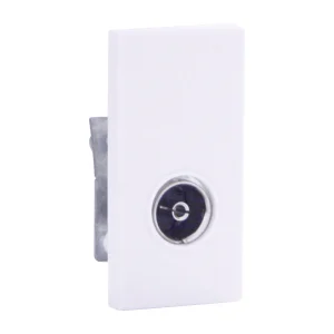 Designa 41TV1 Modular Grid Coaxial Socket White