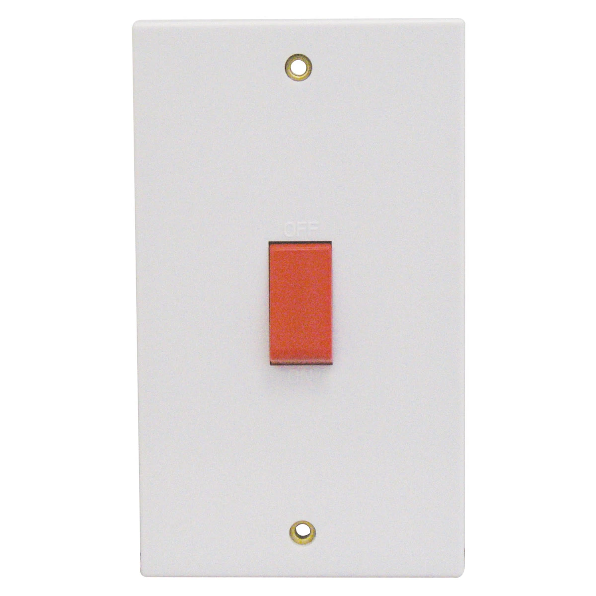 Essentials 11S452 2 Gang 45A Double Pole Switch White