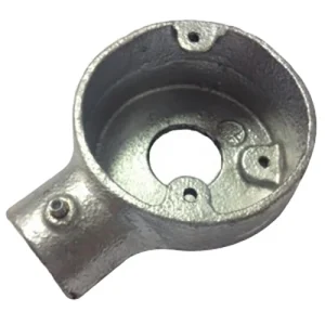 Conlok 25mm Galvanised End Box C/W 25mm Hole Push Fit