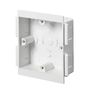 Vertical Mounting Box 1 Gang 25mm White UPVC