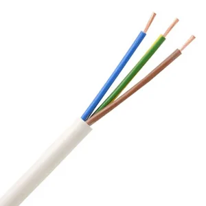 3-Core 2.5mm ² 3183Y Mains Flexible Cable 50m White