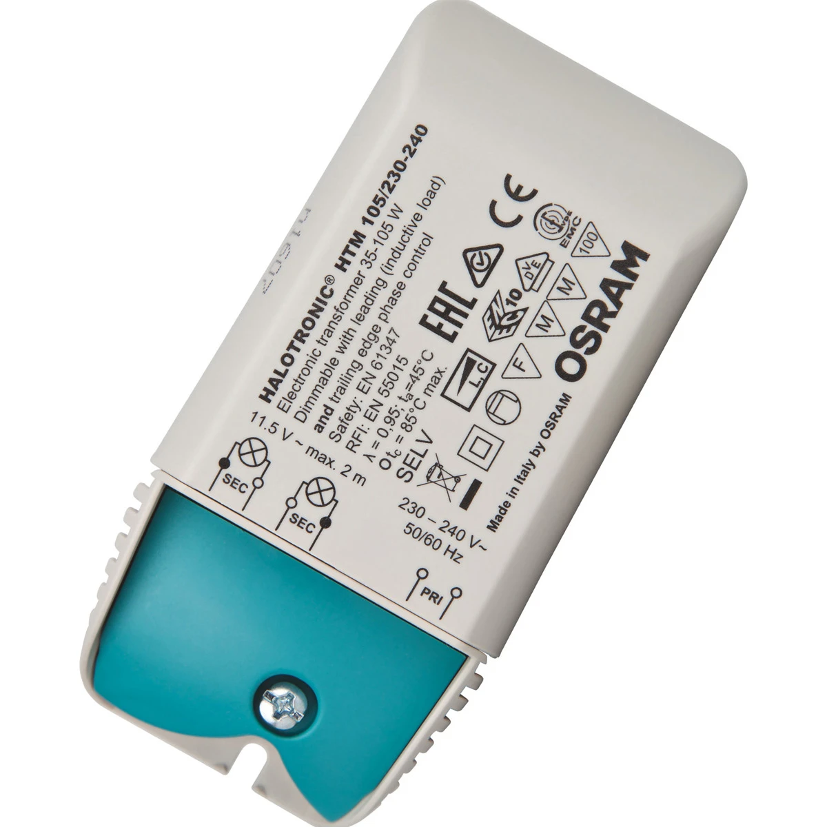 Osram HTM105 Halotronic-Compact 230-240V Electronic Transformer for 35-105W Halogen Lamps - Image 2