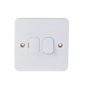 Connection Unit Double Pole Switched Fused Spur 13A White Optional LED