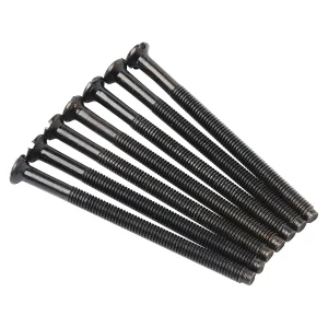 Black Nickel Plated Steel Standard M3.5 Diameter 50mm Long Screws (Bag 100)