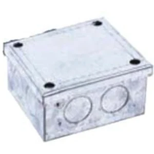 Adaptable Box Plain 225X225X75mm Steel Pre-Galvanised