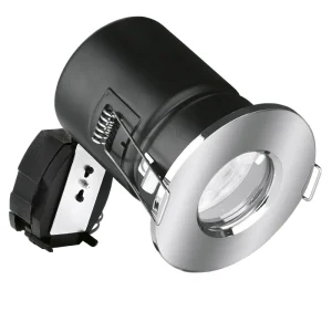 Aurora Downlight Fixed Acoustic Fire Protected 240V Polished Chrome Lockring