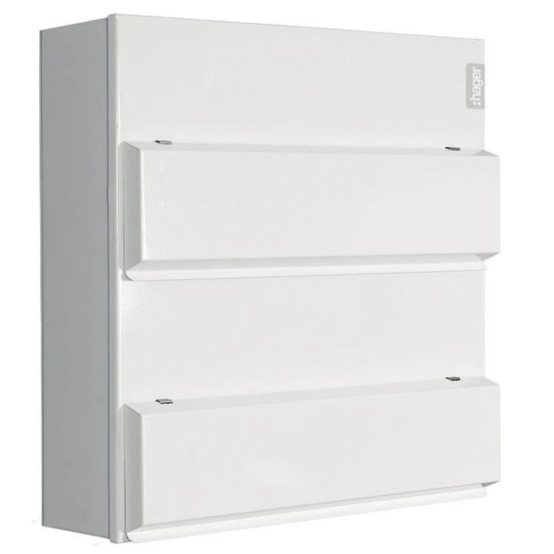 Consumer Unit 14+14 Way Switch Disconnect 100A Steel Dual Row