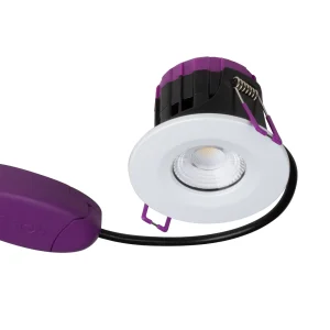 ULTIMUM Tilt+ 6W IP65 Fire Rated Downlight CCT4 White Trim