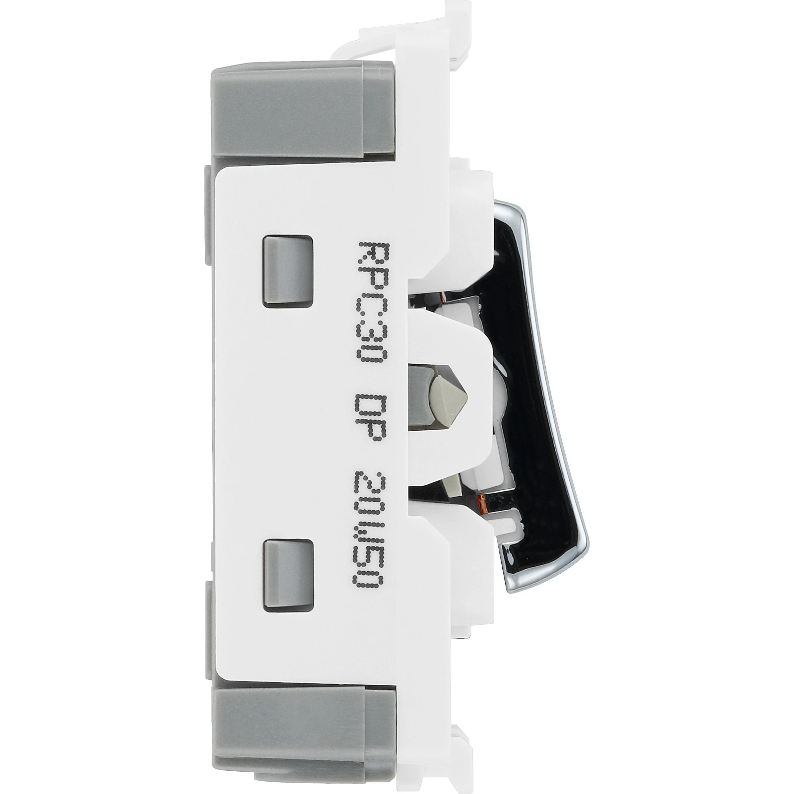 BG RPC30 20A DP Grid Switch Polished Chrome