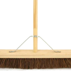 Countryman 24 Inch Stiff Bassine Broom Complete With Wooden Handle FSC Certified